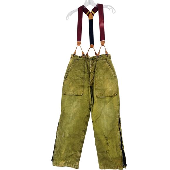 Vintage 1940's A-9 Flight Pilot Bibs Pants Trouser Air Forces Waist 30 RARE 3725 - Picture 1 of 12